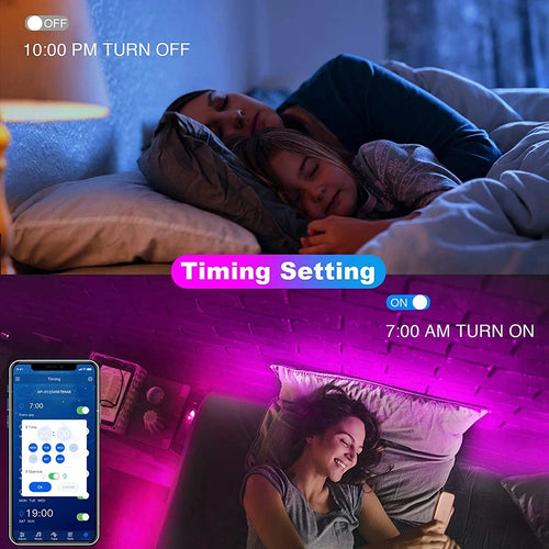 Bluetooth LED Strip Light with App and Remote Control
