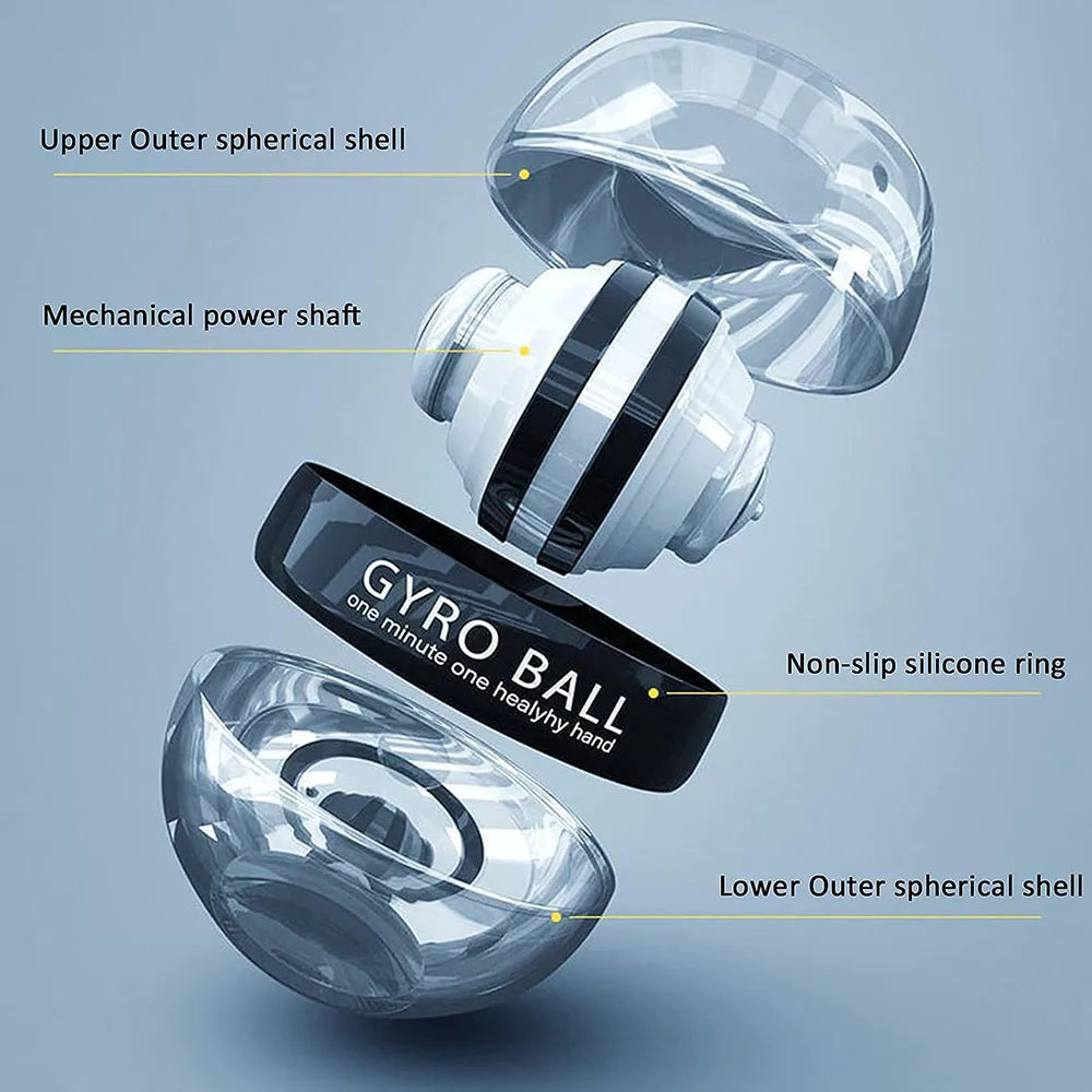 Auto-Start Wrist Gyro Ball Forearm and Grip Trainer