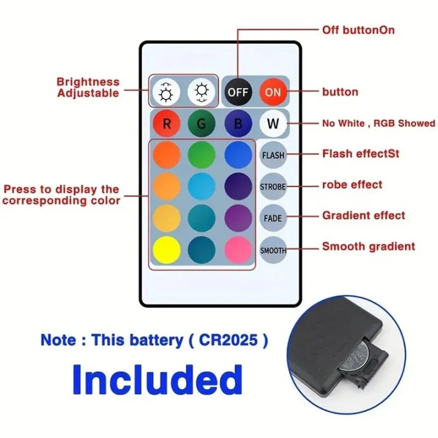 Bluetooth LED Strip Light with App and Remote Control